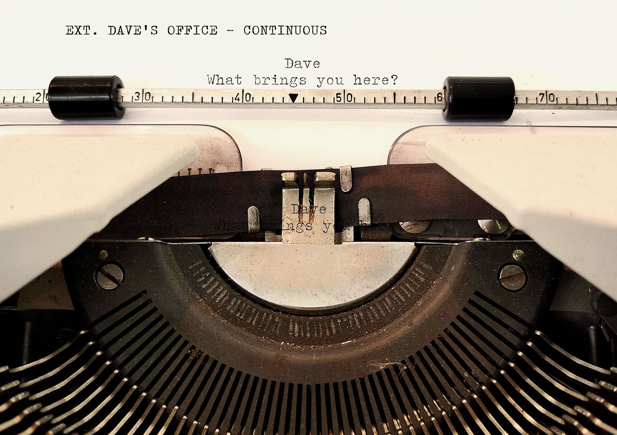 Screenplay writing.
