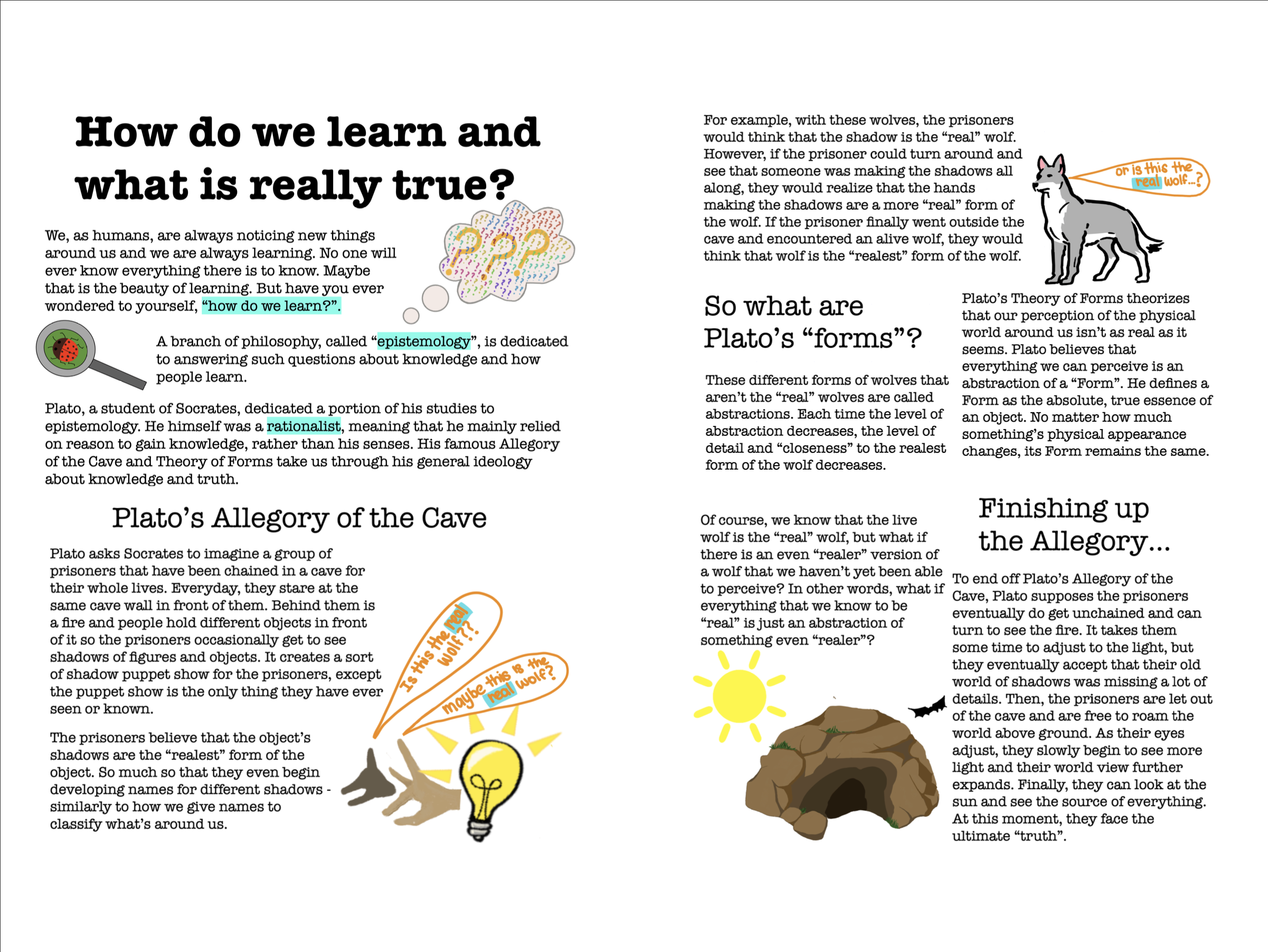 Discover the World book page.